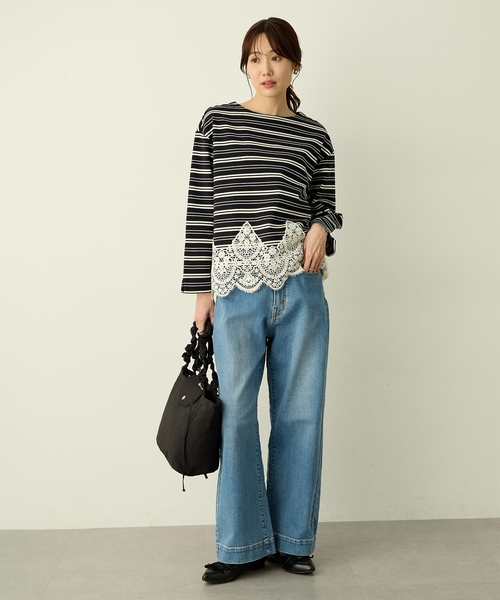 Petit Honfleur(プチオンフルール)の「ストレッチバギーデニムパンツ(その他パンツ・レディース・ブルー/ネイビー・64/67)」の15枚目の写真