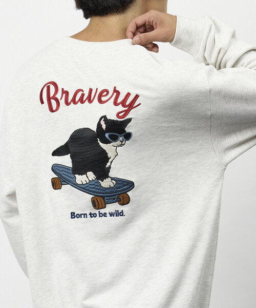 FREAK'S STORE(フリークスストア)の「限定展開 キャット アソート刺繍 スウェット(スウェット・メンズ・グレー/オフホワイト/ブラック/チャコールグレー・X-LARGE/LARGE/MEDIUM)」の4枚目の写真