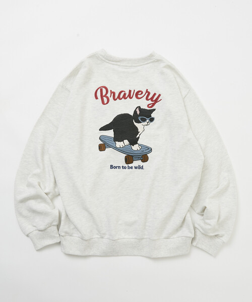 FREAK'S STORE(フリークスストア)の「限定展開 キャット アソート刺繍 スウェット(スウェット・メンズ・グレー/オフホワイト/ブラック/チャコールグレー・X-LARGE/LARGE/MEDIUM)」の19枚目の写真