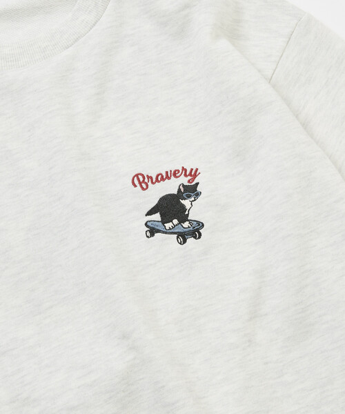 FREAK'S STORE(フリークスストア)の「限定展開 キャット アソート刺繍 スウェット(スウェット・メンズ・グレー/オフホワイト/ブラック/チャコールグレー・X-LARGE/LARGE/MEDIUM)」の21枚目の写真