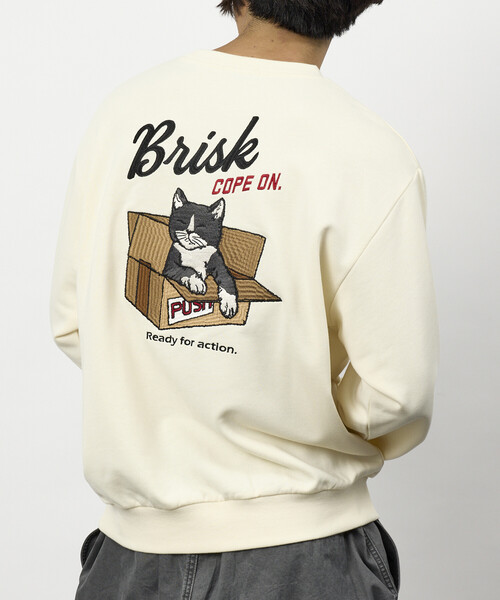 FREAK'S STORE(フリークスストア)の「限定展開 キャット アソート刺繍 スウェット(スウェット・メンズ・グレー/オフホワイト/ブラック/チャコールグレー・X-LARGE/LARGE/MEDIUM)」の5枚目の写真