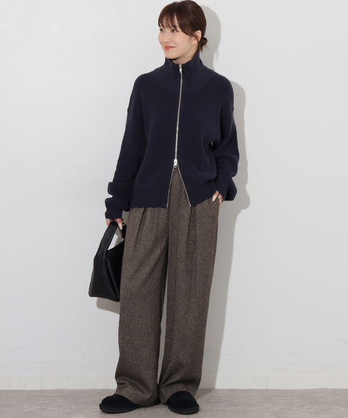JOURNAL STANDARD relume（ジャーナルスタンダード　レリューム）の「ツイーディータックイージーパンツ（その他パンツ・レディース・ブラック/ブラウン・38/36）」の14枚目の写真