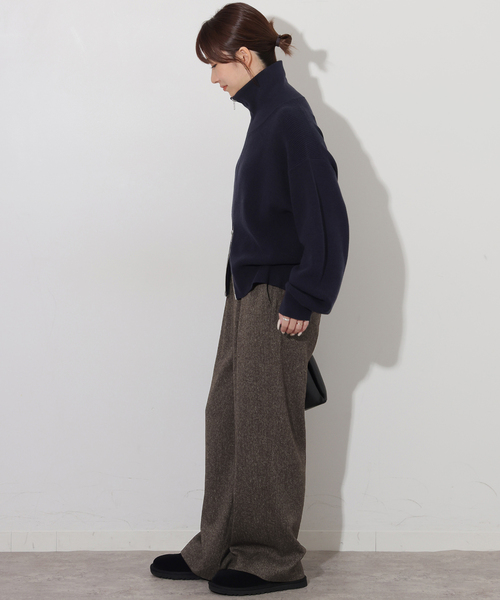 JOURNAL STANDARD relume（ジャーナルスタンダード　レリューム）の「ツイーディータックイージーパンツ（その他パンツ・レディース・ブラック/ブラウン・38/36）」の15枚目の写真