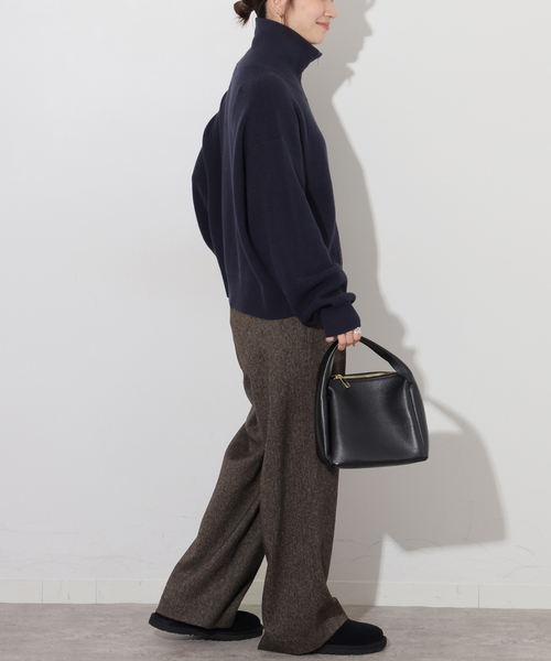 JOURNAL STANDARD relume（ジャーナルスタンダード　レリューム）の「ツイーディータックイージーパンツ（その他パンツ・レディース・ブラック/ブラウン・38/36）」の3枚目の写真