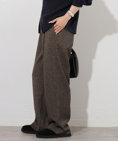 JOURNAL STANDARD relume（ジャーナルスタンダード　レリューム）の「ツイーディータックイージーパンツ（その他パンツ・レディース・ブラック/ブラウン・38/36）」の18枚目の写真