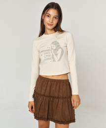 CANCAN SUEDE MINI SKIRT_2color