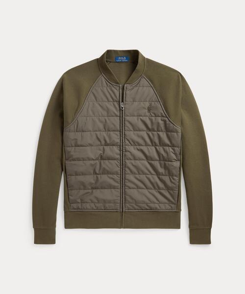 POLO RALPH LAUREN(ポロ ラルフ ローレン)の「ハイブリッド ベースボール ジャケット(ブルゾン・メンズ・グリーン・M/S/XL/XS/L)」の1枚目の写真