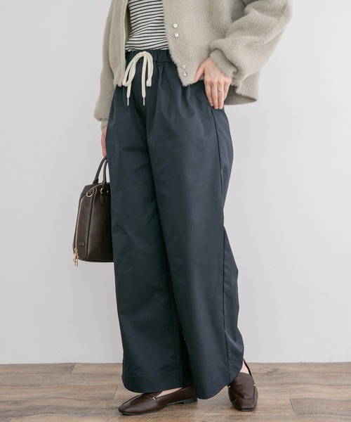 ITEMS URBANRESEARCH(アイテムズ アーバンリサーチ)の「イージータックパンツ(その他パンツ・レディース・ネイビー/ベージュ/ホワイト系その他・FREE)」の3枚目の写真