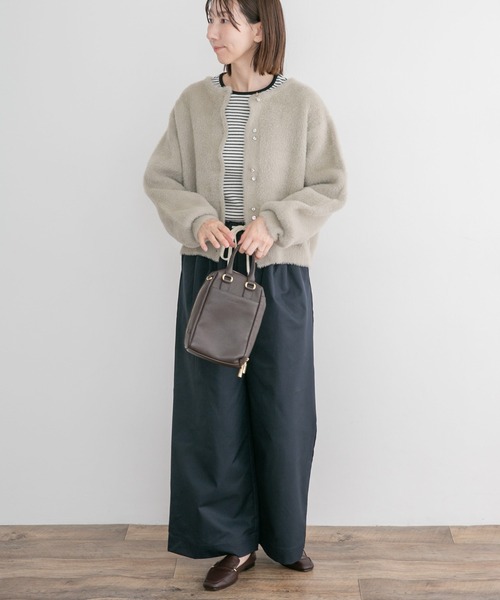 ITEMS URBANRESEARCH(アイテムズ アーバンリサーチ)の「イージータックパンツ(その他パンツ・レディース・ネイビー/ベージュ/ホワイト系その他・FREE)」の8枚目の写真