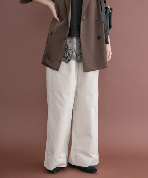 ITEMS URBANRESEARCH(アイテムズ アーバンリサーチ)の「イージータックパンツ(その他パンツ・レディース・ネイビー/ベージュ/ホワイト系その他・FREE)」の14枚目の写真