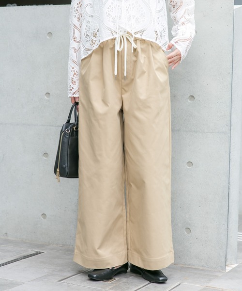 ITEMS URBANRESEARCH(アイテムズ アーバンリサーチ)の「イージータックパンツ(その他パンツ・レディース・ネイビー/ベージュ/ホワイト系その他・FREE)」の15枚目の写真