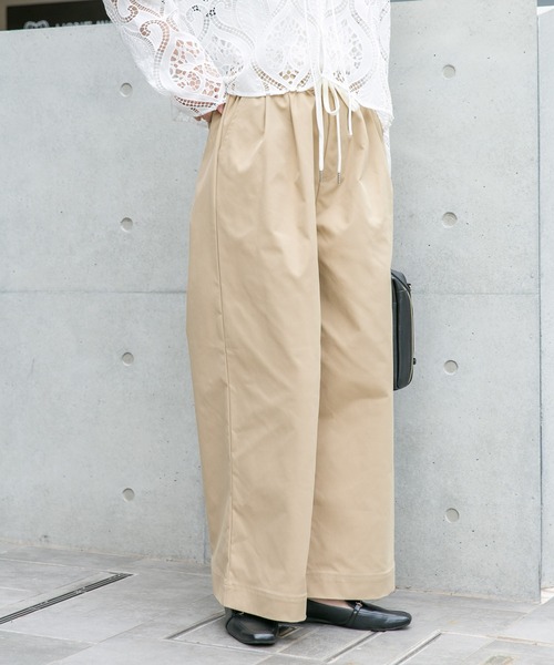 ITEMS URBANRESEARCH(アイテムズ アーバンリサーチ)の「イージータックパンツ(その他パンツ・レディース・ネイビー/ベージュ/ホワイト系その他・FREE)」の18枚目の写真