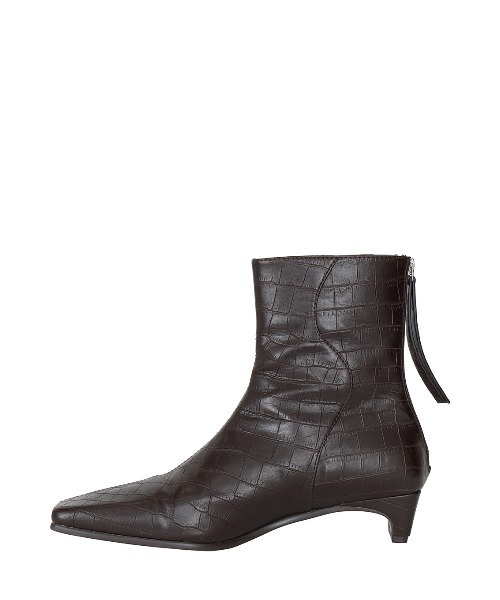 Ameri（アメリ）の「UND REPTILE SHORT BOOTS（ブーツ・レディース・ブラック/ブラウン・SMALL/MEDIUM/LARGE）」の6枚目の写真