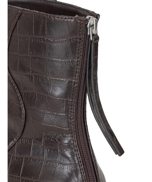 Ameri（アメリ）の「UND REPTILE SHORT BOOTS（ブーツ・レディース・ブラック/ブラウン・SMALL/MEDIUM/LARGE）」の11枚目の写真
