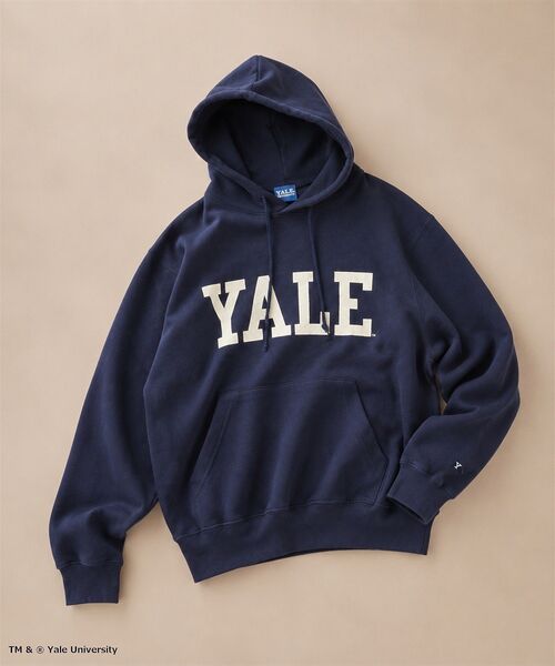CRAFT STANDARD BOUTIQUE(クラフトスタンダードブティック)の「Yale University スウェットパーカー(パーカー・メンズ・杢グレー/ネイビー・L/M)」の2枚目の写真