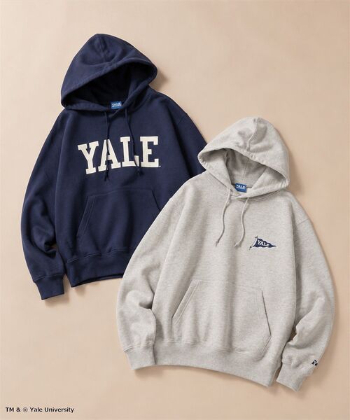 CRAFT STANDARD BOUTIQUE(クラフトスタンダードブティック)の「Yale University スウェットパーカー(パーカー・メンズ・杢グレー/ネイビー・L/M)」の12枚目の写真