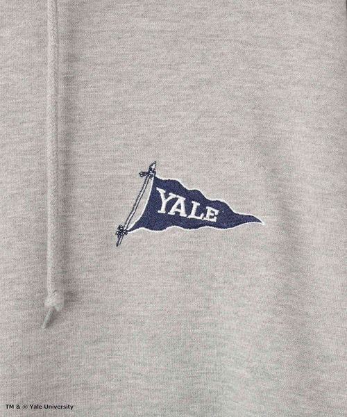 CRAFT STANDARD BOUTIQUE(クラフトスタンダードブティック)の「Yale University スウェットパーカー(パーカー・メンズ・杢グレー/ネイビー・L/M)」の16枚目の写真