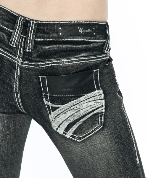 KASHIKO(カシコ)の「Western Curve Embroidery Jeans Black(デニムパンツ・レディース・その他・SMALL/MEDIUM)」の11枚目の写真