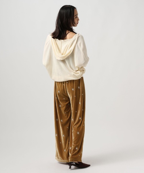 BAYFLOW（ベイフロー）の「エンブロイダリーベロアパンツ（その他パンツ・レディース・ブラウン/アイボリー・MEDIUM/SMALL）」の19枚目の写真