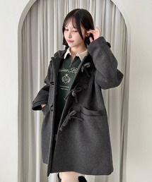 F i.n.t（フィント）の「リボン釦ダッフルコート/fint フィント（ダッフルコート）」