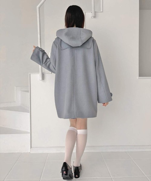 F i.n.t（フィント）の「リボン釦ダッフルコート/fint フィント（ダッフルコート・レディース・ブルーグレー/グレー/レッド・FREE）」の20枚目の写真