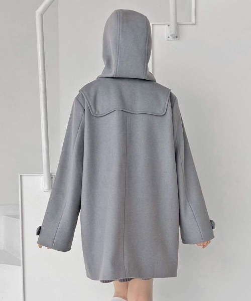 F i.n.t（フィント）の「リボン釦ダッフルコート/fint フィント（ダッフルコート・レディース・ブルーグレー/グレー/レッド・FREE）」の21枚目の写真