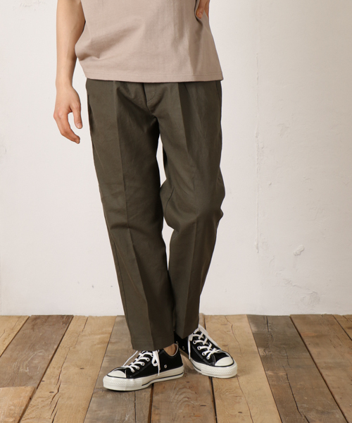 CIAOPANIC（チャオパニック）の「【Ciaopanic】P/Lキャンバスアンクルカットイージーパンツ（その他パンツ・メンズ・オリーブ/ベージュ/チャコールグレー・LARGE/MEDIUM/SMALL）」の3枚目の写真