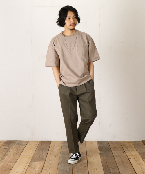 CIAOPANIC（チャオパニック）の「【Ciaopanic】P/Lキャンバスアンクルカットイージーパンツ（その他パンツ・メンズ・オリーブ/ベージュ/チャコールグレー・LARGE/MEDIUM/SMALL）」の12枚目の写真