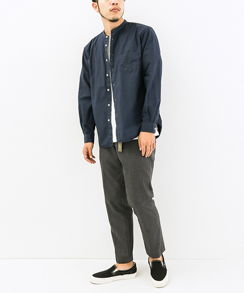 MANUAL ALPHABET 黒 シャツ サイズ4 ルーズフィット MANUAL ALPHABET マニュアルアルファベット メンズ 長袖シャツ