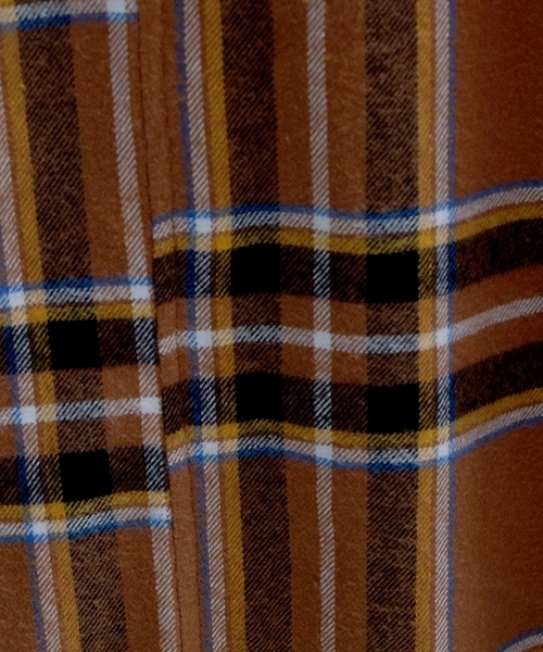 WEGO(ウィゴー)の「WEGO/チェックネルロングガウン(チェスターコート・レディース・ブラック系その他/レッド系その他/グリーン系その他/ブラウン系その他・FREE)」の12枚目の写真