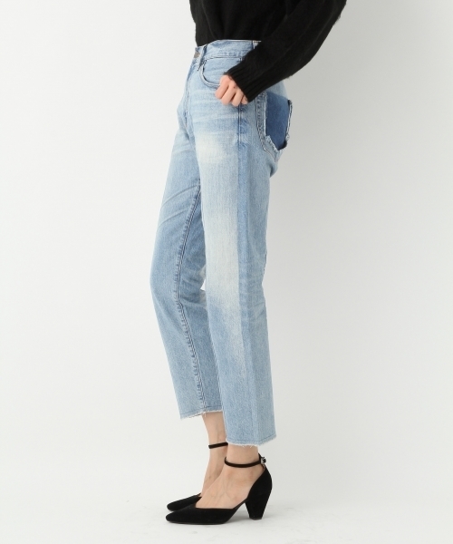 A part by（アパートバイ）の「リメイクデニムGFパンツ 740900 （デニムパンツ・レディース・ブルー/ライトブルー・LARGE/MEDIUM）」の3枚目の写真