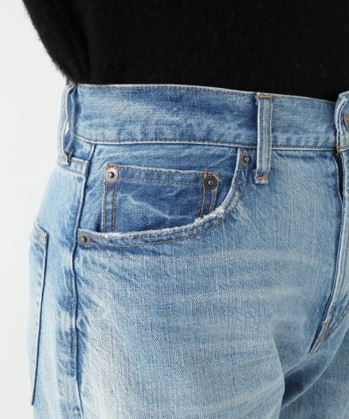 A part by（アパートバイ）の「リメイクデニムGFパンツ 740900 （デニムパンツ・レディース・ブルー/ライトブルー・LARGE/MEDIUM）」の6枚目の写真