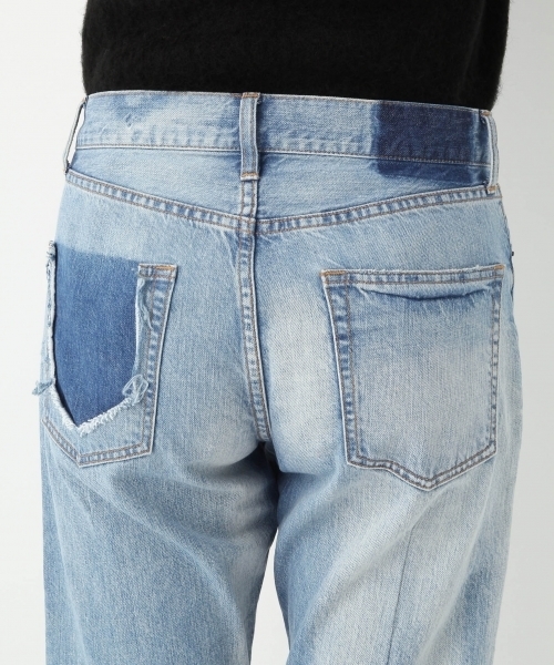 A part by（アパートバイ）の「リメイクデニムGFパンツ 740900 （デニムパンツ・レディース・ブルー/ライトブルー・LARGE/MEDIUM）」の12枚目の写真