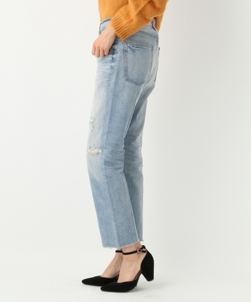 A part by（アパートバイ）の「リメイクデニムGFパンツ 740900 （デニムパンツ・レディース・ブルー/ライトブルー・LARGE/MEDIUM）」の14枚目の写真