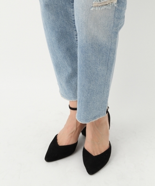 A part by（アパートバイ）の「リメイクデニムGFパンツ 740900 （デニムパンツ・レディース・ブルー/ライトブルー・LARGE/MEDIUM）」の9枚目の写真