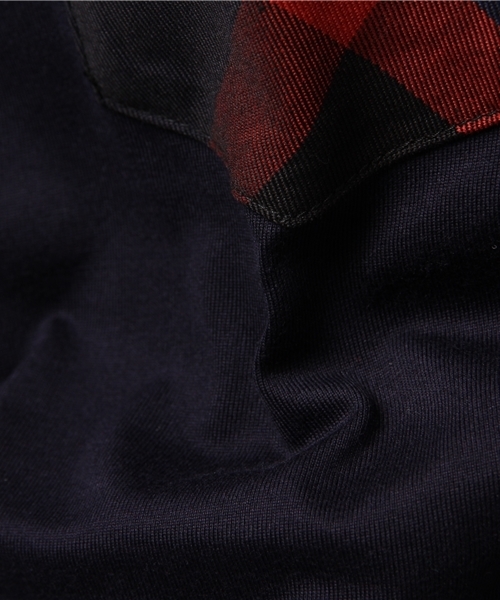 BLACK LABEL CRESTBRIDGE（ブラックレーベル・クレストブリッジ）の「クレストブリッジチェックポケットＴ（Tシャツ/カットソー・メンズ・ネイビー/ダークブルー/ピンク/レッド/ライトグレー/ブラック/オフホワイト/グレー/ダークネイビー/ブルー・LL/L/M/S）」の16枚目の写真