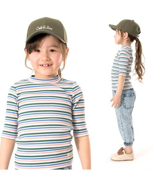 apres les cours（アプレレクール）の「cafe & dine 刺繍キャップ（ハット・キッズ・レッド/カーキ/ブラック・50/54/58）」の6枚目の写真