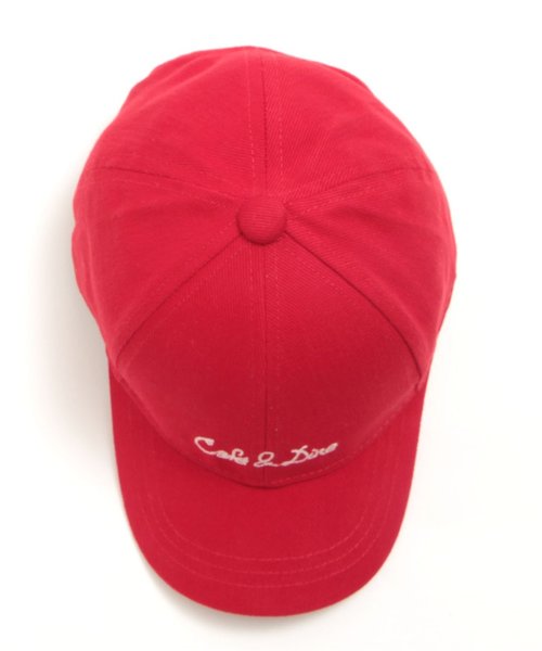 apres les cours（アプレレクール）の「cafe & dine 刺繍キャップ（ハット・キッズ・レッド/カーキ/ブラック・50/54/58）」の14枚目の写真