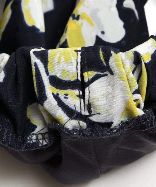 apres les cours（アプレレクール）の「花柄ワイドパンツ 7分丈（その他パンツ・キッズ・ネイビー/オフホワイト/ピンク・140/100/120/130/80/90/110）」の15枚目の写真