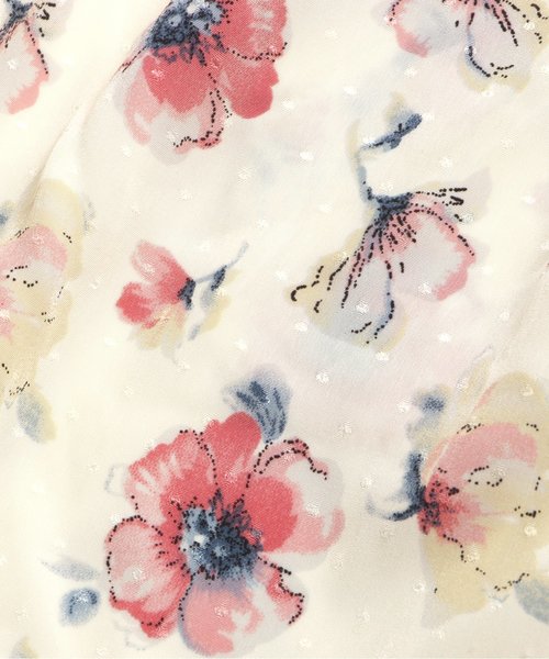 apres les cours（アプレレクール）の「花柄ワイドパンツ 7分丈（その他パンツ・キッズ・ネイビー/オフホワイト/ピンク・140/100/120/130/80/90/110）」の9枚目の写真