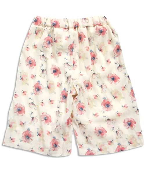 apres les cours（アプレレクール）の「花柄ワイドパンツ 7分丈（その他パンツ・キッズ・ネイビー/オフホワイト/ピンク・140/100/120/130/80/90/110）」の11枚目の写真