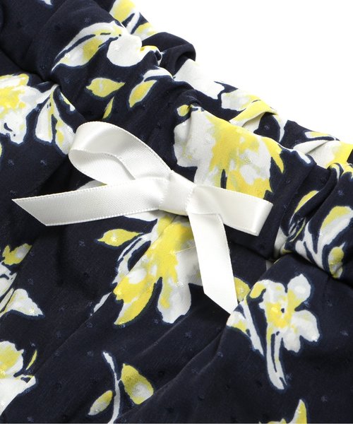 apres les cours（アプレレクール）の「花柄ワイドパンツ 7分丈（その他パンツ・キッズ・ネイビー/オフホワイト/ピンク・140/100/120/130/80/90/110）」の13枚目の写真