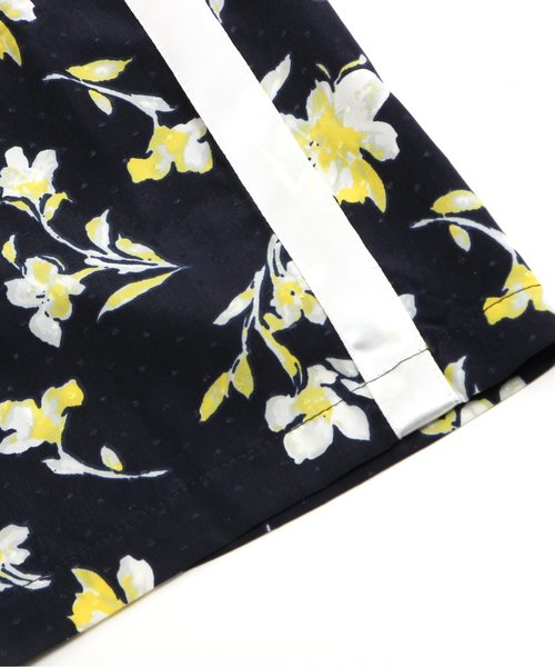 apres les cours（アプレレクール）の「花柄ワイドパンツ 7分丈（その他パンツ・キッズ・ネイビー/オフホワイト/ピンク・140/100/120/130/80/90/110）」の5枚目の写真