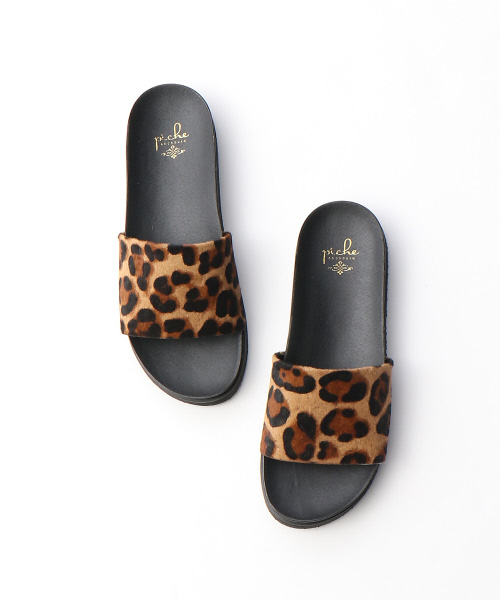 PICHE ABAHOUSE（ピシェ アバハウス）の「【WEB限定】ハラコサンダル（サンダル・レディース・ブラック/レオパード/グレー・SMALL/MEDIUM/LARGE）」の7枚目の写真