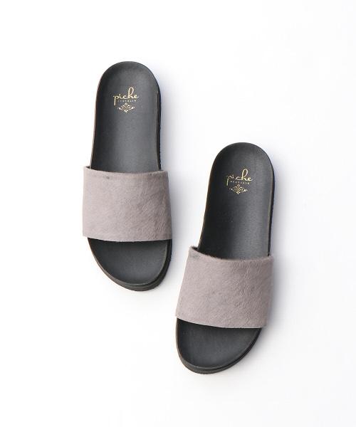 PICHE ABAHOUSE（ピシェ アバハウス）の「【WEB限定】ハラコサンダル（サンダル・レディース・ブラック/レオパード/グレー・SMALL/MEDIUM/LARGE）」の8枚目の写真