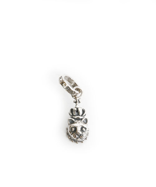 ROYAL ORDER(ロイヤルオーダー)の「CAT HEAD w/ CROWN PENDANT(ネックレス・メンズ・シルバー・フリ-)」の2枚目の写真