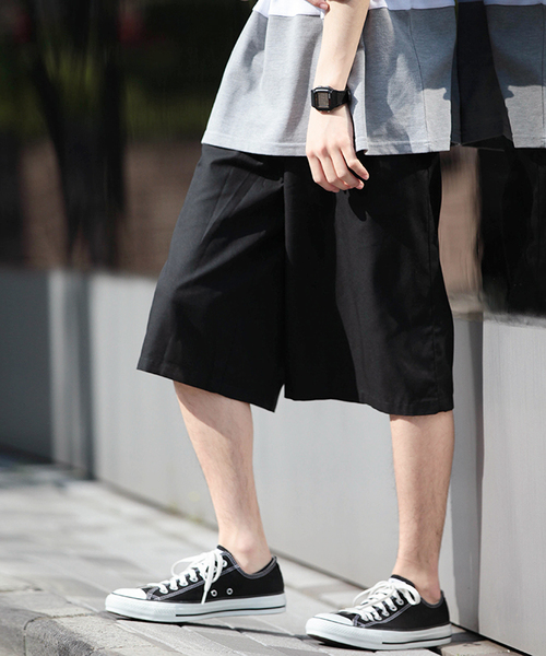 WEGO（ウィゴー）の「WEGO/エアツイルタックボリュームショーツ（その他パンツ・メンズ・ブラック系その他4/ベージュ/杢グレー/ブラック/ホワイト/ターコイズブルー・LARGE/MEDIUM）」の15枚目の写真