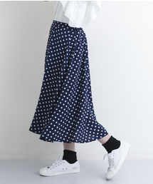 MERLOT | ドット柄フレアスカート1086(スカート)