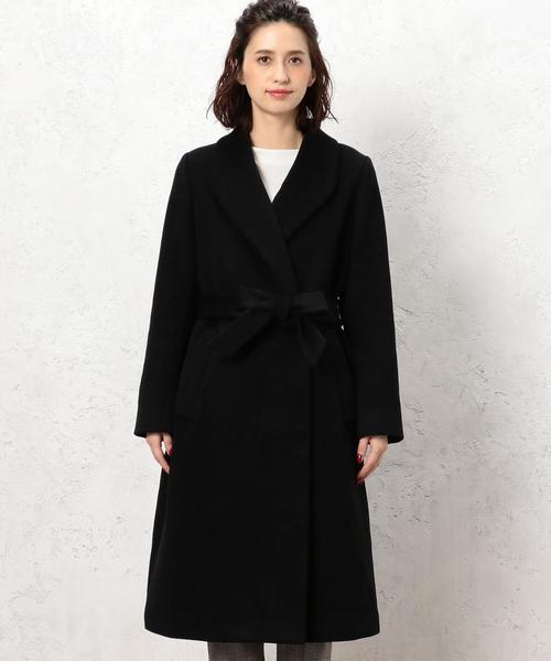 green label relaxing（グリーンレーベルリラクシング）の「[WEB限定] CR ガウンコート ◆（その他アウター・レディース・ベージュ/ブラック・36/38/46/34/42/44/40）」の4枚目の写真