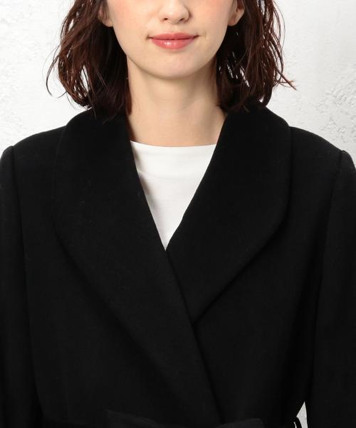 green label relaxing（グリーンレーベルリラクシング）の「[WEB限定] CR ガウンコート ◆（その他アウター・レディース・ベージュ/ブラック・36/38/46/34/42/44/40）」の7枚目の写真